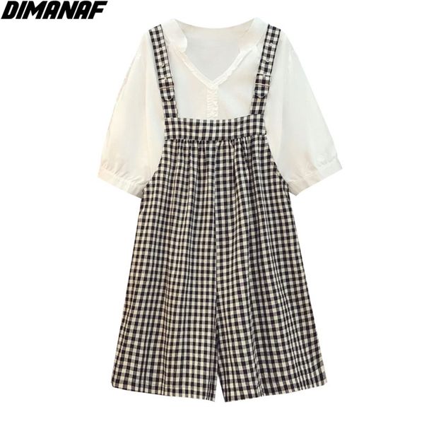 plus size women two-piece suit shirt jumpsuits loose harem plaid print female elastic trousers large 4xl 210531, Black;white
plus size women two-piece suit shirt jumpsuits loose harem plaid print female elastic trousers large 4xl 210531, Black;white