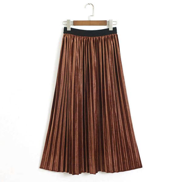 perhaps u black brown camel elastic waist midi velvet skirt pleated ruched solid winter autumn casual s0092 210529
perhaps u black brown camel elastic waist midi velvet skirt pleated ruched solid winter autumn casual s0092 210529