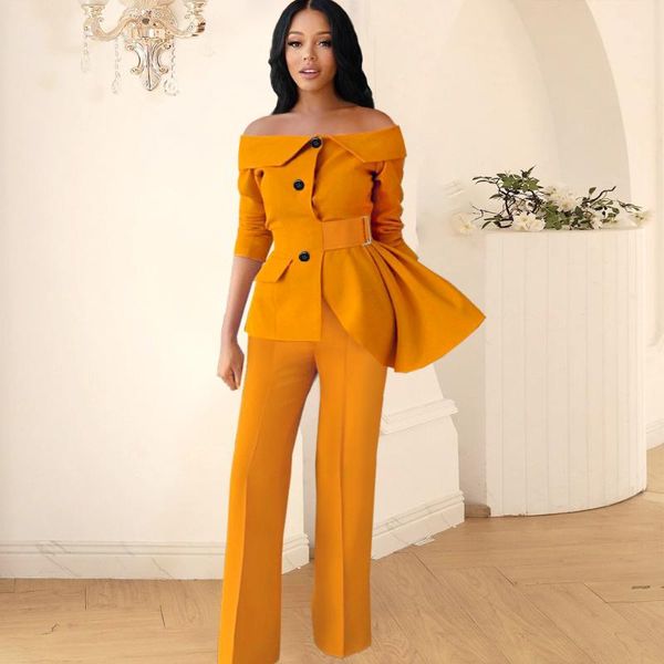 women's two piece pants elegant women set slash neck irregular +pants suit female 2pcs office lady outfits sets, White
women's two piece pants elegant women set slash neck irregular +pants suit female 2pcs office lady outfits sets, White