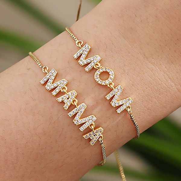 fashion zircon jewelry simple charming mama pendant bangles bracelets for women gold color bracelet party gift charm, Golden;silver
fashion zircon jewelry simple charming mama pendant bangles bracelets for women gold color bracelet party gift charm, Golden;silver