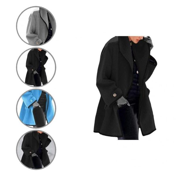 women's trench coats gorgeous turn-down collar women jacket winter overcoat all match contrast color, Tan;black
women's trench coats gorgeous turn-down collar women jacket winter overcoat all match contrast color, Tan;black