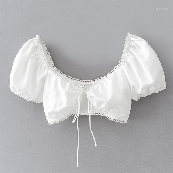 summer women's australian niche design slim thin retro bandage lace small solid color short shirt blouses & shirts, White
summer women's australian niche design slim thin retro bandage lace small solid color short shirt blouses & shirts, White
