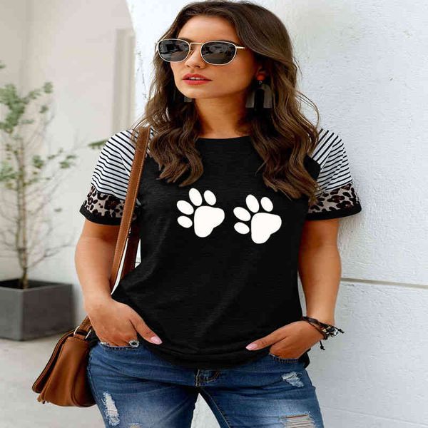 summer funny cute dog cat paw print animal pet lover tees basic shirt women short sleeve cotton t-shirts, White
summer funny cute dog cat paw print animal pet lover tees basic shirt women short sleeve cotton t-shirts, White