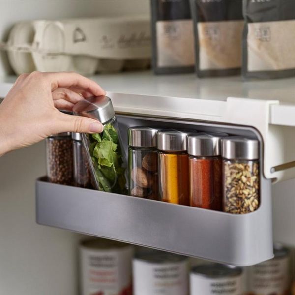 storage bottles & jars seasoning bottle holder wall-mounted self-adhesive pp under cabinet spice rack organizer for kitchen
storage bottles & jars seasoning bottle holder wall-mounted self-adhesive pp under cabinet spice rack organizer for kitchen