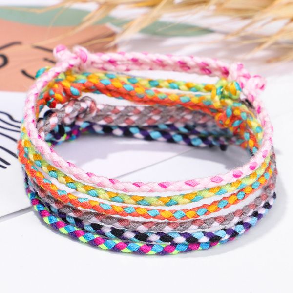 four-strand colorful literary bracelet hand woven bracelet hand rope safe buckle bracelet, Black
four-strand colorful literary bracelet hand woven bracelet hand rope safe buckle bracelet, Black