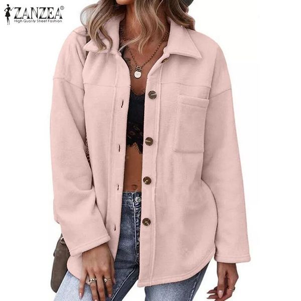 women's jackets women elegant long sleeve coat zanzea vintage fluffy lapel button autumn casual outwear blouse female holiday overcoats, Black;brown
women's jackets women elegant long sleeve coat zanzea vintage fluffy lapel button autumn casual outwear blouse female holiday overcoats, Black;brown