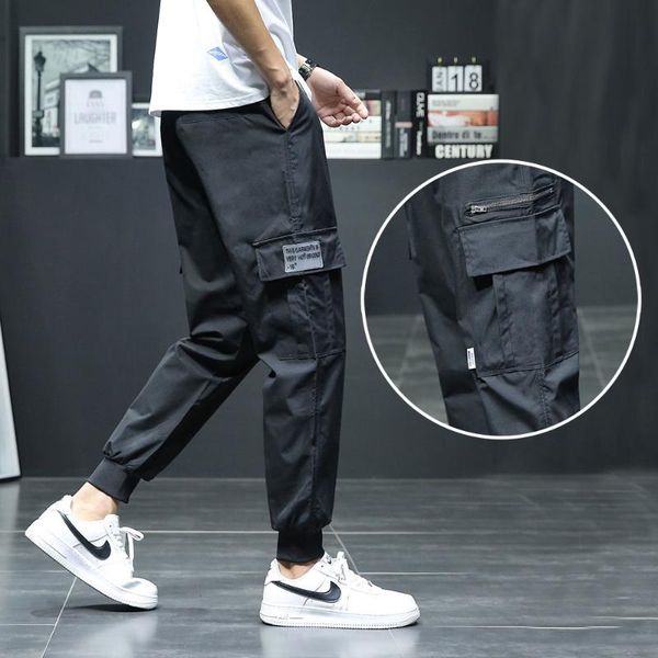 men's pants drop 2021 hip hop boy multi-pocket harem men streetwear punk casual trousers joggers male ankle-length mens, Black
men's pants drop 2021 hip hop boy multi-pocket harem men streetwear punk casual trousers joggers male ankle-length mens, Black