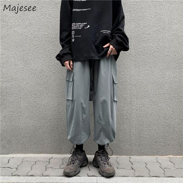men's pants casual men design bundle feet harajuku solid cargo pant loose hip hop tooling ankle-length trousers teens korean fashion, Black
men's pants casual men design bundle feet harajuku solid cargo pant loose hip hop tooling ankle-length trousers teens korean fashion, Black