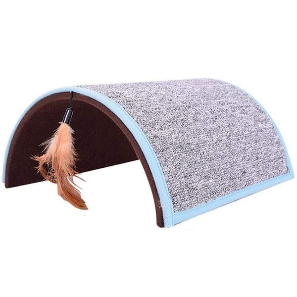 cat toys carpet arch scratch board toy pet tunnel playing mat scratching