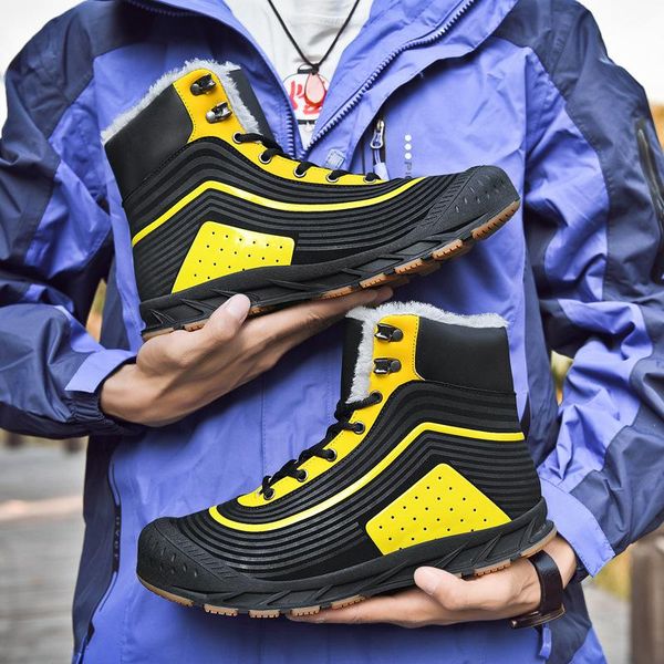 boots reetene winter warm plus velvet ankle for man snow wear-resistant hikking shoes lace up non-slip men sneakers, Black
boots reetene winter warm plus velvet ankle for man snow wear-resistant hikking shoes lace up non-slip men sneakers, Black