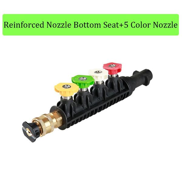 water gun & snow foam lance high pressure car wash quick connector cleaning machine union high-pressure spray rod 5 pcs nozzle
water gun & snow foam lance high pressure car wash quick connector cleaning machine union high-pressure spray rod 5 pcs nozzle