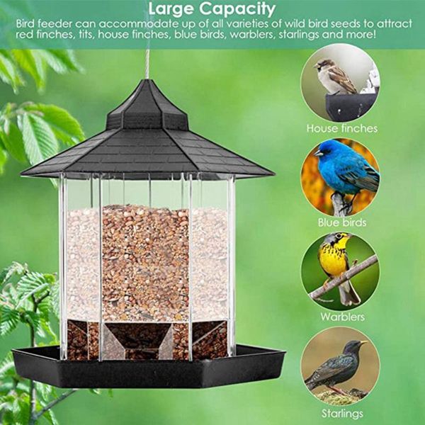other bird supplies hanging wild feeder outdoors hexagon shaped with roof feeders for garden yard gazebo decoration
other bird supplies hanging wild feeder outdoors hexagon shaped with roof feeders for garden yard gazebo decoration