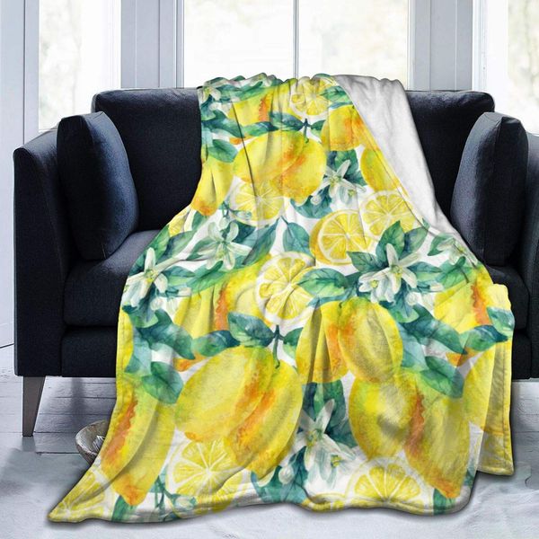 yellow lemons and lemon blossoms lightweight flannel blanket bedding throw to the sofa, travel, warm and comfortable
yellow lemons and lemon blossoms lightweight flannel blanket bedding throw to the sofa, travel, warm and comfortable