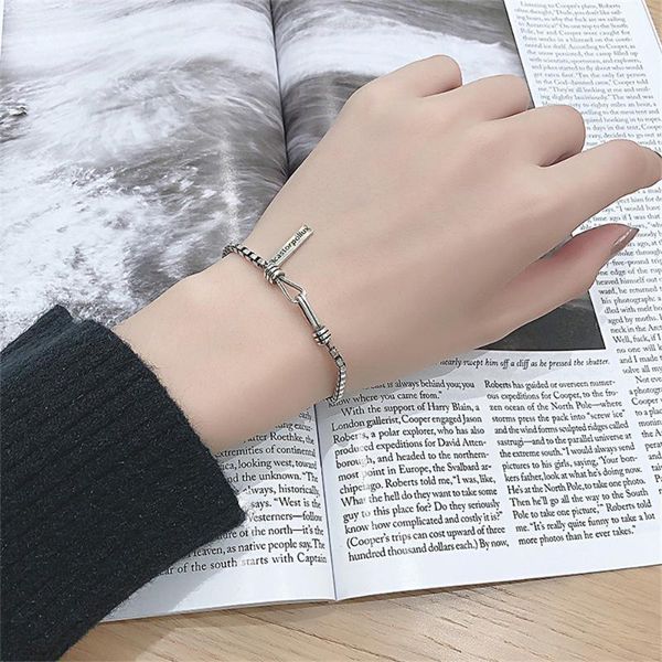 link, chain ins simple cold wind couple jewelry solid color box men and women personality hip hop bungee bracelet tide, Black
link, chain ins simple cold wind couple jewelry solid color box men and women personality hip hop bungee bracelet tide, Black
