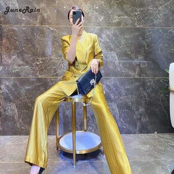 women's two piece pants junerain silk acetate women 2021 blazer +trousers suits elegant high fashion chic office lady outfits 2 sets, White
women's two piece pants junerain silk acetate women 2021 blazer +trousers suits elegant high fashion chic office lady outfits 2 sets, White