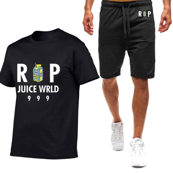 men's tracksuits juice wrld 2021 summer tracksuit casual clothing fitness short sleeve t-shirt+shorts 2-pieces sets, Gray
men's tracksuits juice wrld 2021 summer tracksuit casual clothing fitness short sleeve t-shirt+shorts 2-pieces sets, Gray