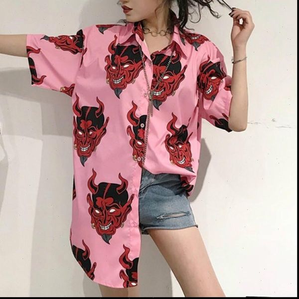 women shirt blouses female long sleeve blouse spring autumn loose gothic devil print korean womens, White
women shirt blouses female long sleeve blouse spring autumn loose gothic devil print korean womens, White