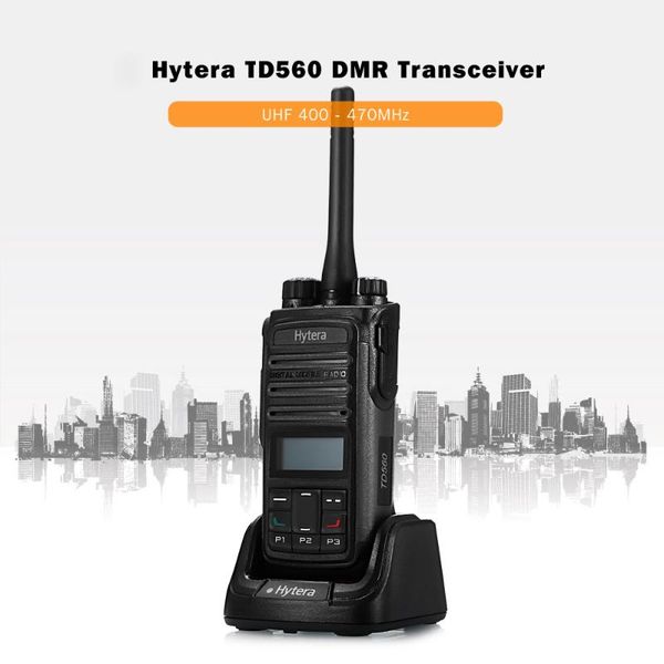 walkie talkie hytera td-560 portable uhf 400 - 470mhz dmr transceiver with an oled display and rechargeable 1300mah lit battery
walkie talkie hytera td-560 portable uhf 400 - 470mhz dmr transceiver with an oled display and rechargeable 1300mah lit battery