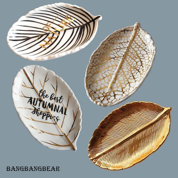 kitchen storage & organization 1 piece of nordic style golden leaf shape ceramic tray dessert jewelry tableware for indoor table decoration
kitchen storage & organization 1 piece of nordic style golden leaf shape ceramic tray dessert jewelry tableware for indoor table decoration