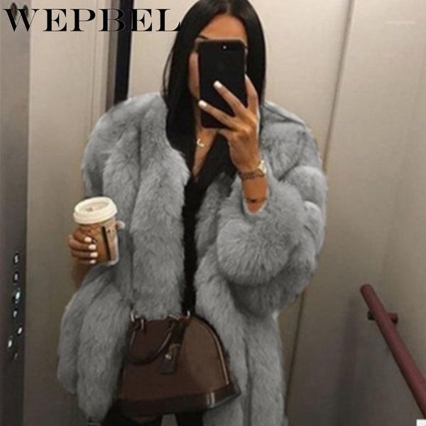 women winter elegant warm open front faux fur coat ladies thicken slim fit jacket outwear women's wool & blends, Black
women winter elegant warm open front faux fur coat ladies thicken slim fit jacket outwear women's wool & blends, Black