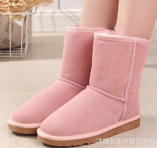 classic wgg brand women popular australia genuine leather boots fashion women's snow boots us5--us12, Black
classic wgg brand women popular australia genuine leather boots fashion women's snow boots us5--us12, Black