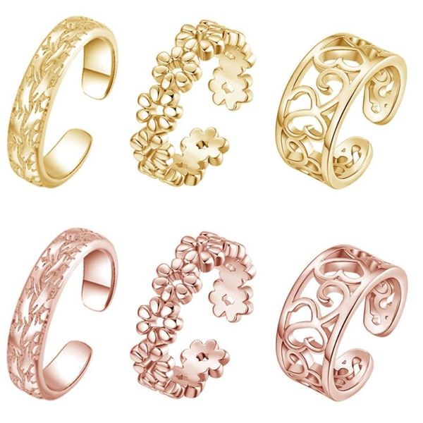 cluster rings 3pcs simple copper tail foot ring gifts adjustable opening for women girl summer beach fashion jewelry finger, Golden;silver
cluster rings 3pcs simple copper tail foot ring gifts adjustable opening for women girl summer beach fashion jewelry finger, Golden;silver