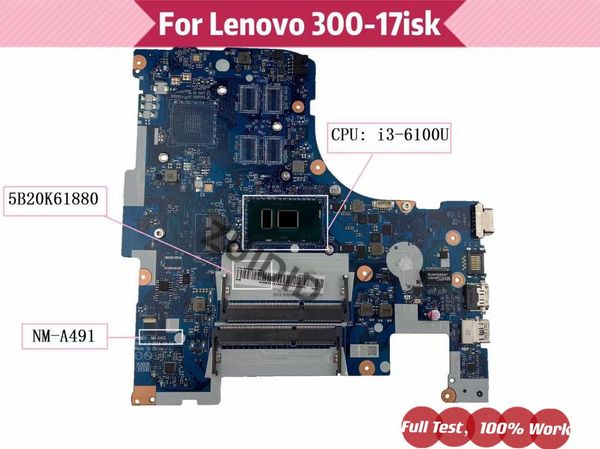 motherboards for lenovo 300-17isk lapmotherboard nm-a491 pn:5b20k61880 with i3-6100u cpu ddr3 100% tested ok
motherboards for lenovo 300-17isk lapmotherboard nm-a491 pn:5b20k61880 with i3-6100u cpu ddr3 100% tested ok