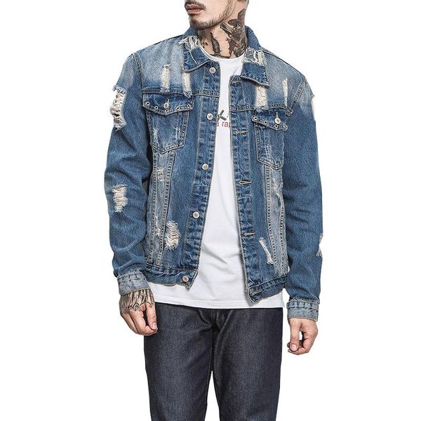 men's jackets denim jacket men ripped holes mens blue jean garment washed fashion big size m-5xl coat, Black;brown
men's jackets denim jacket men ripped holes mens blue jean garment washed fashion big size m-5xl coat, Black;brown