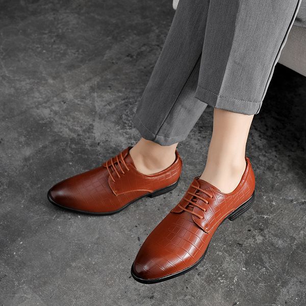 45.46.47 size spring new mens business casual formal wear leather shoes mens korean snakeskin pattern small leather shoes british style lace, Black
45.46.47 size spring new mens business casual formal wear leather shoes mens korean snakeskin pattern small leather shoes british style lace, Black