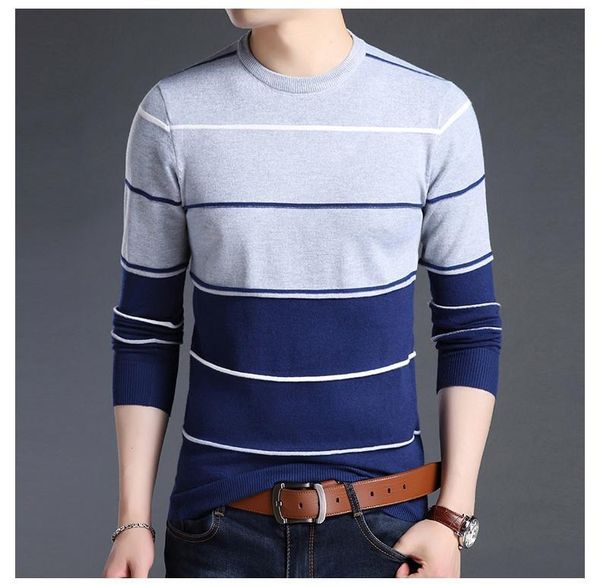 mens pullover striped slim fit jumpers fashion brand sweater knitred woolen autumn korean style casual men clothes men's sweaters, White;black
mens pullover striped slim fit jumpers fashion brand sweater knitred woolen autumn korean style casual men clothes men's sweaters, White;black
