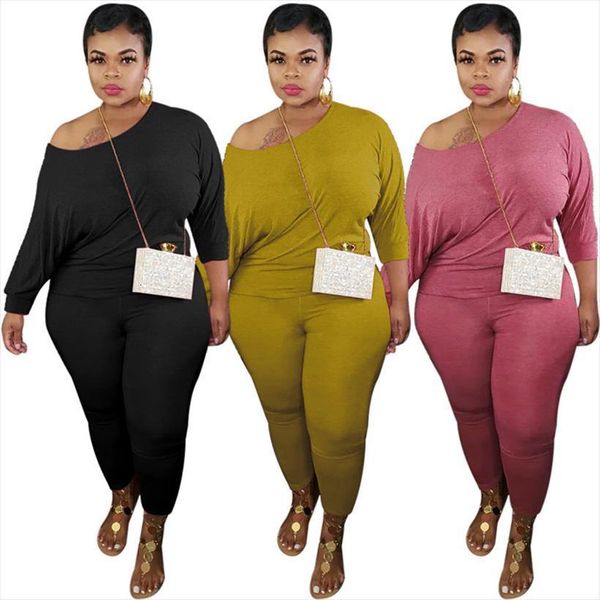 autumn plus size womens pants outfits long sleeve design casual solid color tracksuit two piece set wholesale dropshpping, White
autumn plus size womens pants outfits long sleeve design casual solid color tracksuit two piece set wholesale dropshpping, White