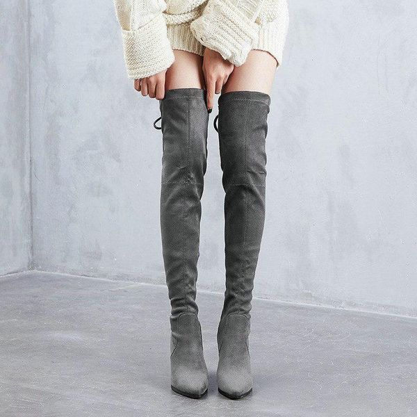 boots quality sheep velvet leather women over the knee lace up high heels shoes winter warm size 35-40, Black
boots quality sheep velvet leather women over the knee lace up high heels shoes winter warm size 35-40, Black