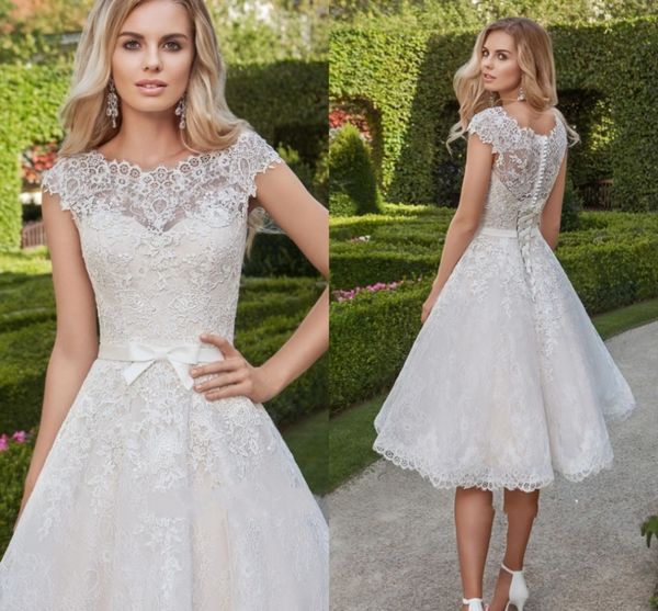 1950s vintage scoop wedding dress tea length cap sleeve lace short bridal party gowns custom made ivory vestido de noiva 2022 robe mariage, White
1950s vintage scoop wedding dress tea length cap sleeve lace short bridal party gowns custom made ivory vestido de noiva 2022 robe mariage, White