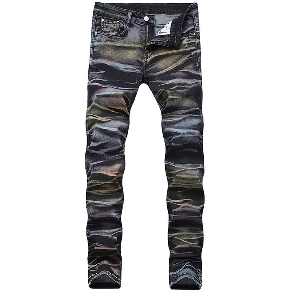 men's jeans colored tie and dye slim jeans trendy plus size painted denim pants grfb, Blue
men's jeans colored tie and dye slim jeans trendy plus size painted denim pants grfb, Blue