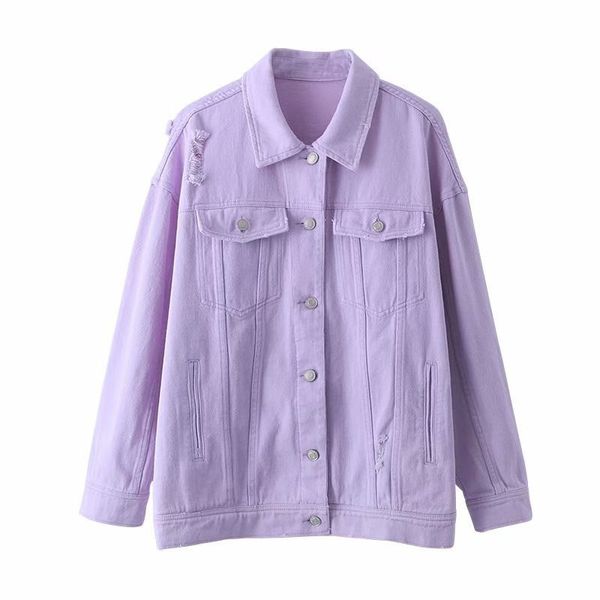 blsqr women boy friend denim jacket coat autumn pocket ladies violet outerwear long sleeve loose 210430, Black;brown
blsqr women boy friend denim jacket coat autumn pocket ladies violet outerwear long sleeve loose 210430, Black;brown