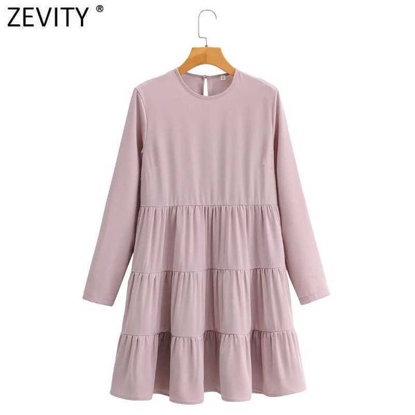 zevity women fashion o neck solid color pleats mini dress female basic long sleeve casual slim chic party vestido ds4684 210603, Black;gray
zevity women fashion o neck solid color pleats mini dress female basic long sleeve casual slim chic party vestido ds4684 210603, Black;gray