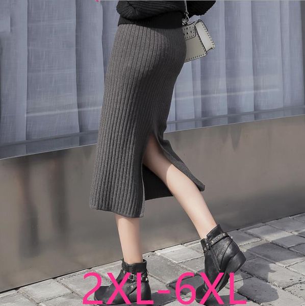 skirts 2021 autumn winter plus size casual slim elastic waist knit wool long skirt black gray woman large 3xl 4xl 5xl 6xl
skirts 2021 autumn winter plus size casual slim elastic waist knit wool long skirt black gray woman large 3xl 4xl 5xl 6xl