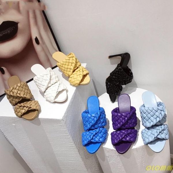 star style women slippers fashion patent leather weave female slides outside high heels mules sandals casual summer shoes woman, Black
star style women slippers fashion patent leather weave female slides outside high heels mules sandals casual summer shoes woman, Black