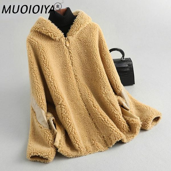 women's fur & faux 2022 winter casual real wool jacket female autumn hooded sheep shearling coats clothing jaqueta feminina gxy818, Black
women's fur & faux 2022 winter casual real wool jacket female autumn hooded sheep shearling coats clothing jaqueta feminina gxy818, Black