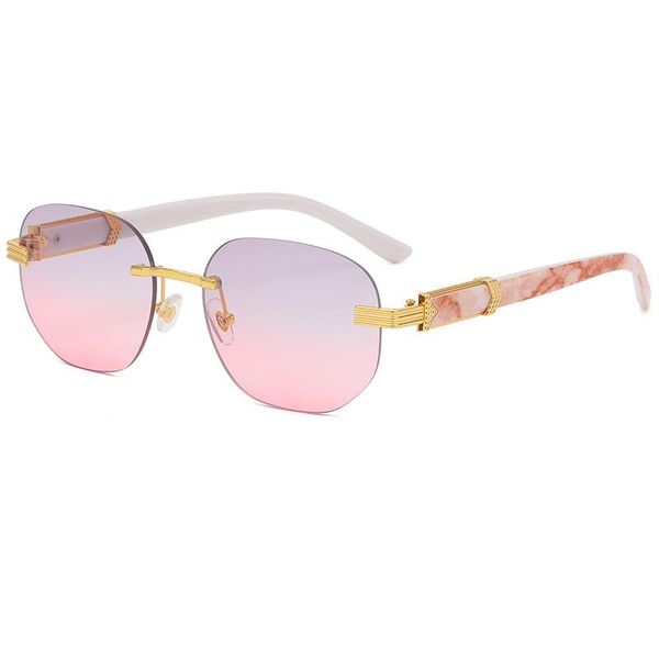 sunglasses designer rimless women men fashion vintage small square sun glasses female travel driving shades uv400, White;black
sunglasses designer rimless women men fashion vintage small square sun glasses female travel driving shades uv400, White;black