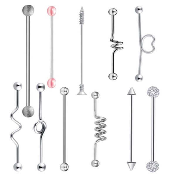316l stainless steel 16g titanium body jewelry for women helix piercing ear eyebrow nose lip rings, Silver
316l stainless steel 16g titanium body jewelry for women helix piercing ear eyebrow nose lip rings, Silver