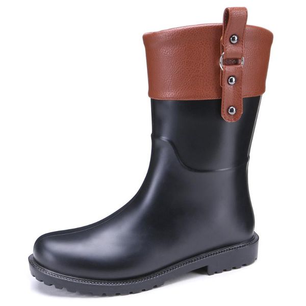 boots 47-658tongpu women's soft waterproof half rain, Black
boots 47-658tongpu women's soft waterproof half rain, Black