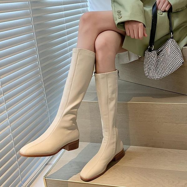 boots european and american leather mid-heel high-heel thick-heel mid-tube women's size riding, Black
boots european and american leather mid-heel high-heel thick-heel mid-tube women's size riding, Black
