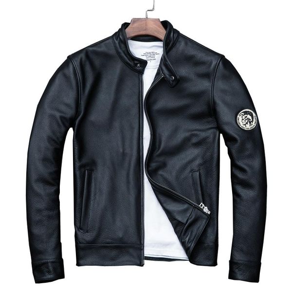 men's leather & faux spring / autumn genuine cowhide jacket motorcycle fashion slim black coat plus size 2xl 3xl 4xl
men's leather & faux spring / autumn genuine cowhide jacket motorcycle fashion slim black coat plus size 2xl 3xl 4xl