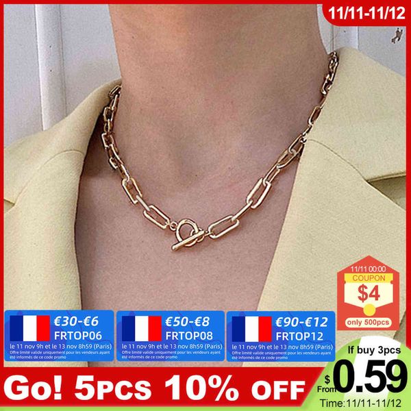 iparam thick chain toggle clasp gold necklaces mixed linked circle for women minimalist choker necklace jewelry, Silver
iparam thick chain toggle clasp gold necklaces mixed linked circle for women minimalist choker necklace jewelry, Silver