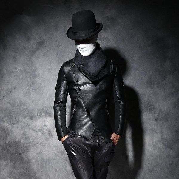 men's fur & faux s~3xl 2021 clothing fashion personality hair stylist slim leather thickening coat singer costumes, Black
men's fur & faux s~3xl 2021 clothing fashion personality hair stylist slim leather thickening coat singer costumes, Black