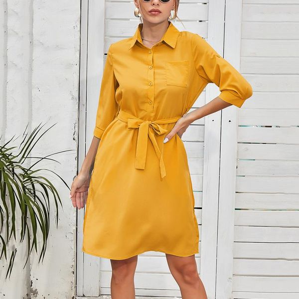 women's swimwear elegant shirt dresses solid color bandage lapel half sleeve casual office lady dress vestidos longos de verao &, White;black
women's swimwear elegant shirt dresses solid color bandage lapel half sleeve casual office lady dress vestidos longos de verao &, White;black