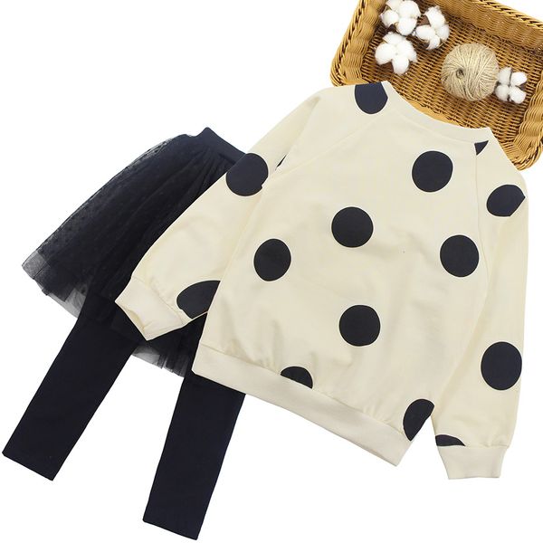 set clothes for girls dot pattern costume for girls longsleeve hoodies + cake pants 2pc spring autumn kids clothing for girls, White
set clothes for girls dot pattern costume for girls longsleeve hoodies + cake pants 2pc spring autumn kids clothing for girls, White