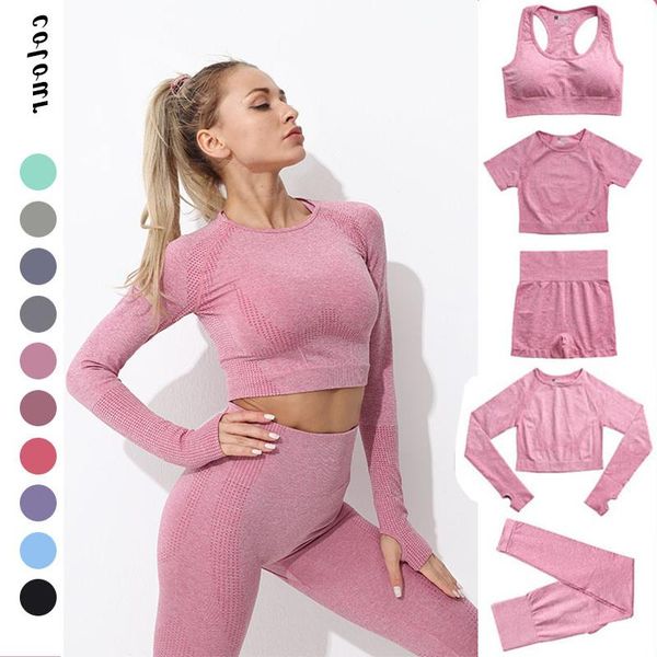 yoga outfit 2/3/5pcs seamless women suit gym clothes leggings fitness sportswear bra crop long sleeve high waist shorts workout set
yoga outfit 2/3/5pcs seamless women suit gym clothes leggings fitness sportswear bra crop long sleeve high waist shorts workout set