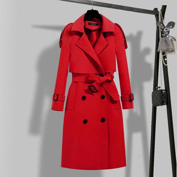 women's trench coats sondr fashionable windbreaker casual long coat loose with belt winter fashion double breasted femme, Tan;black
women's trench coats sondr fashionable windbreaker casual long coat loose with belt winter fashion double breasted femme, Tan;black